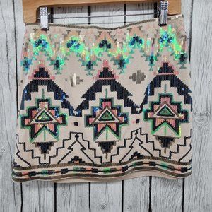 Express Outlet Sequin Mini Skirt